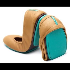 Tieks Camel Leather Foldable Ballet Flats
